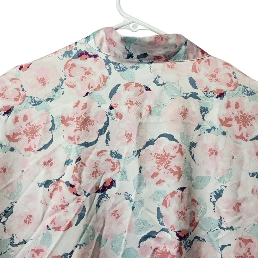 Icing Floral Belted Kimono Robe Size Small/Medium - Picture 8 of 11